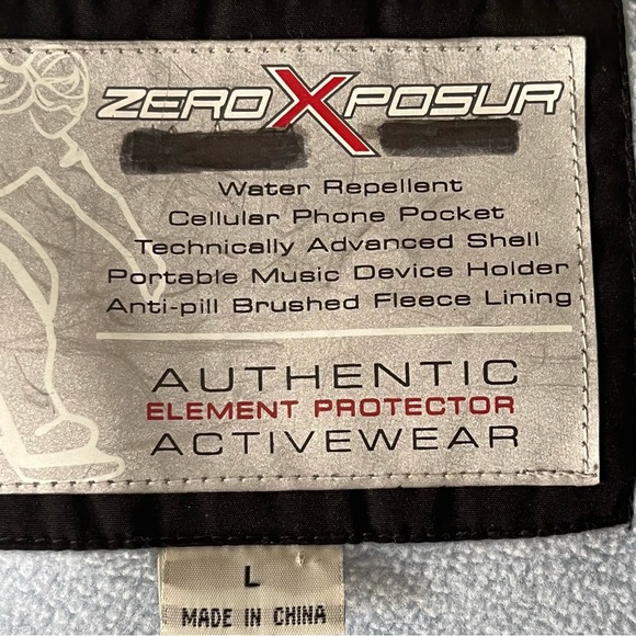 Zero Xposur Black Coat Sz Lg - Picture 5 of 7